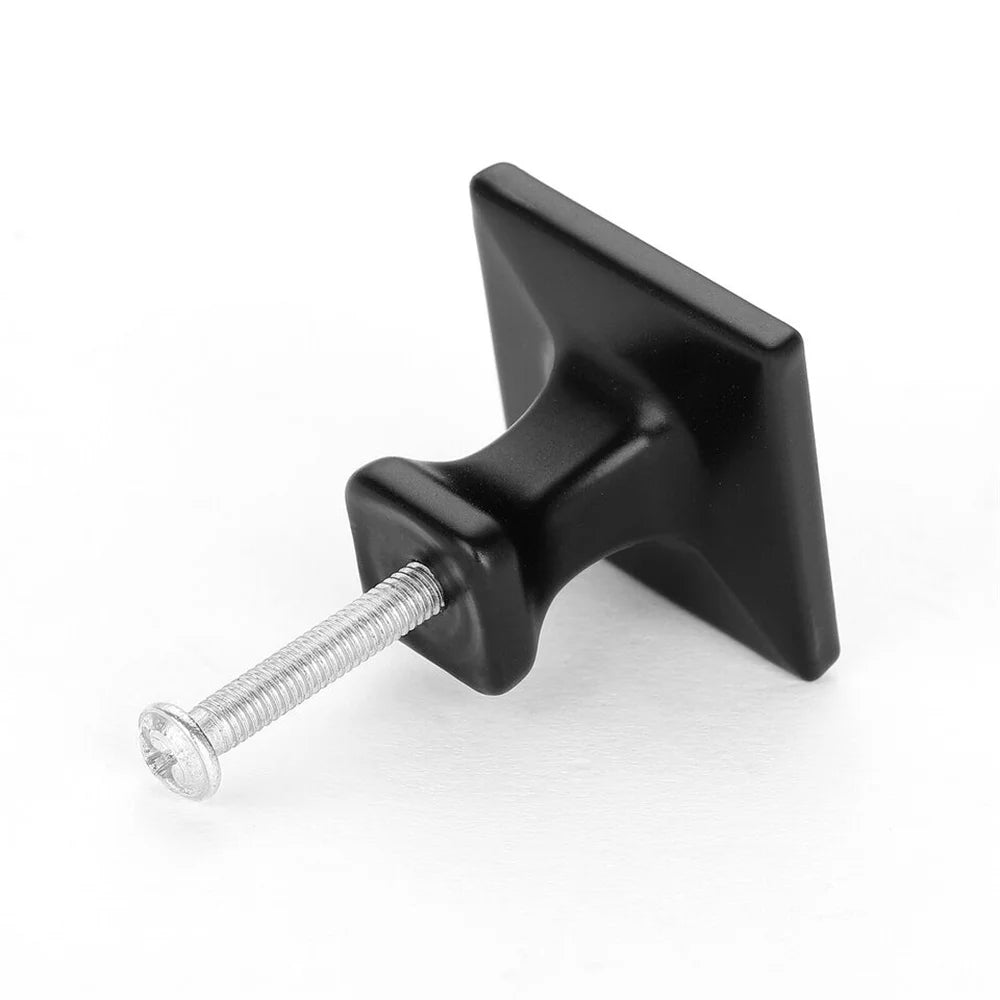 10 Pcs Matte Black Kitchen Cabinet Handles Knobs Cupboard Drawer Door Pulls Handles High Quality Aluminum Alloy Handles