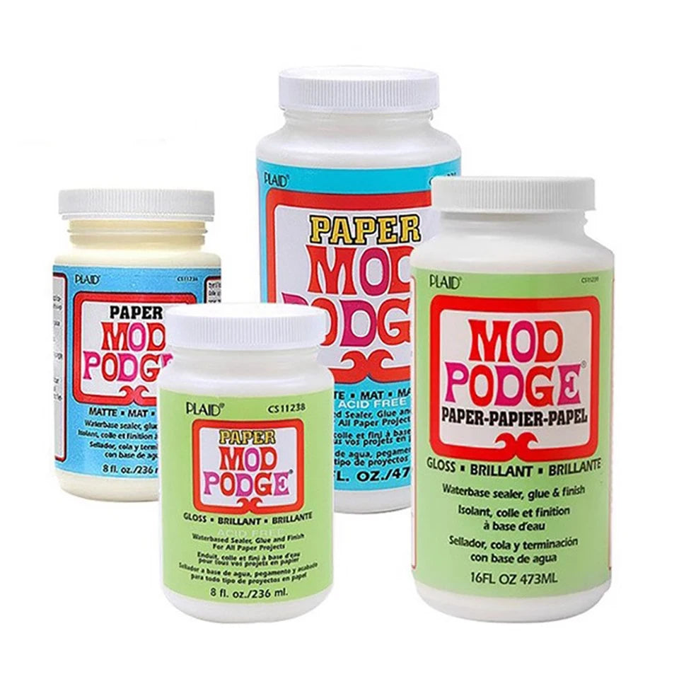 236/473ml Mod Podge American original Transparent paper with acid-free matte high gloss specimen repair flower glue mod podge