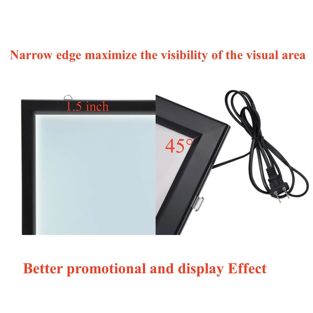 24"x36" Advertising Frame Store Wall Mount LED Light Box Movie Poster Display US