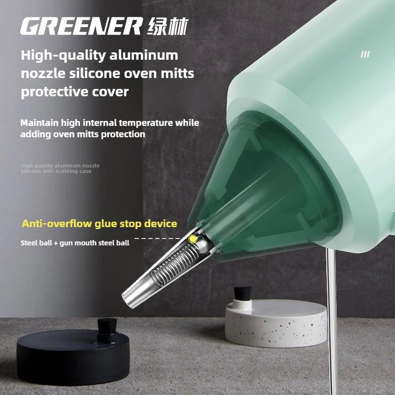 Hot Melt Glue Gun 7mm Glue Sticks Industrial DIY Electrothermal Glue Gun Heat Temperature Thermo Electric Gun Repair Tools 220V