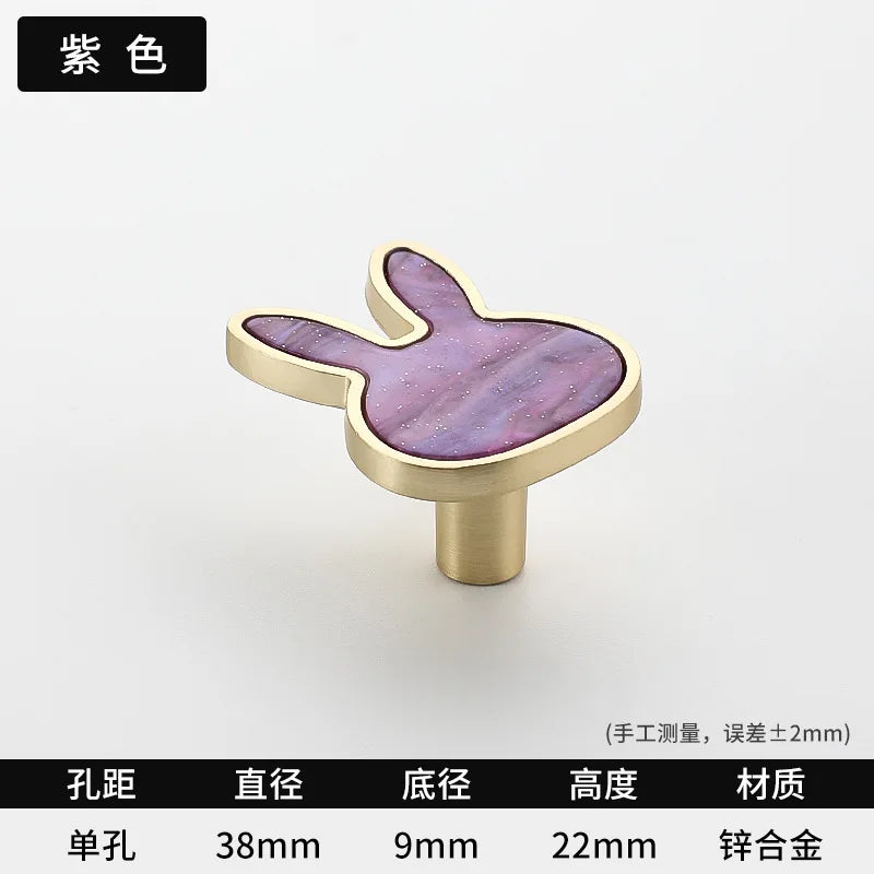 Modern Cupboard Drawer Knobs Wardrobe Furniture Single Hole Door Handle Simple Personality Children's Room Bedside Table Knobs