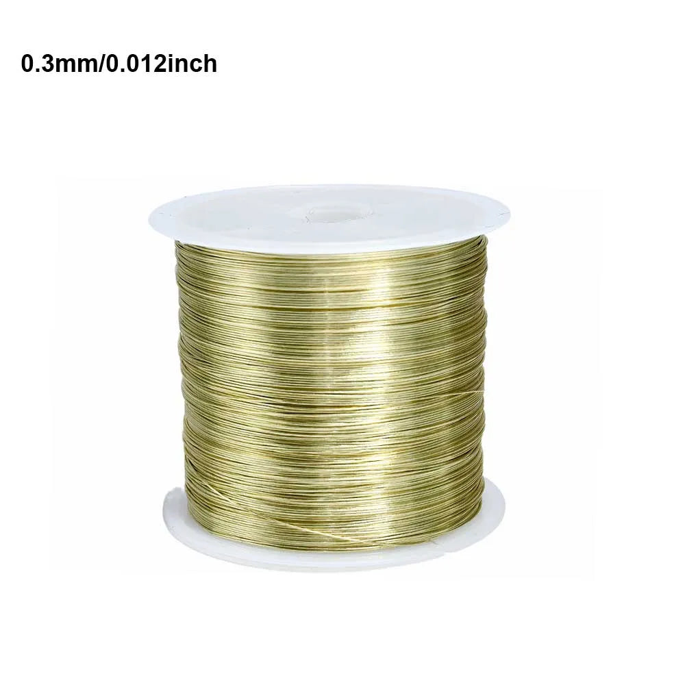 100M/Roll 0.3/0.4mm Color Metal Wire For Bracelet Necklace DIY Colorfast Beading Wire Jewelry Cord String Handcraft Making