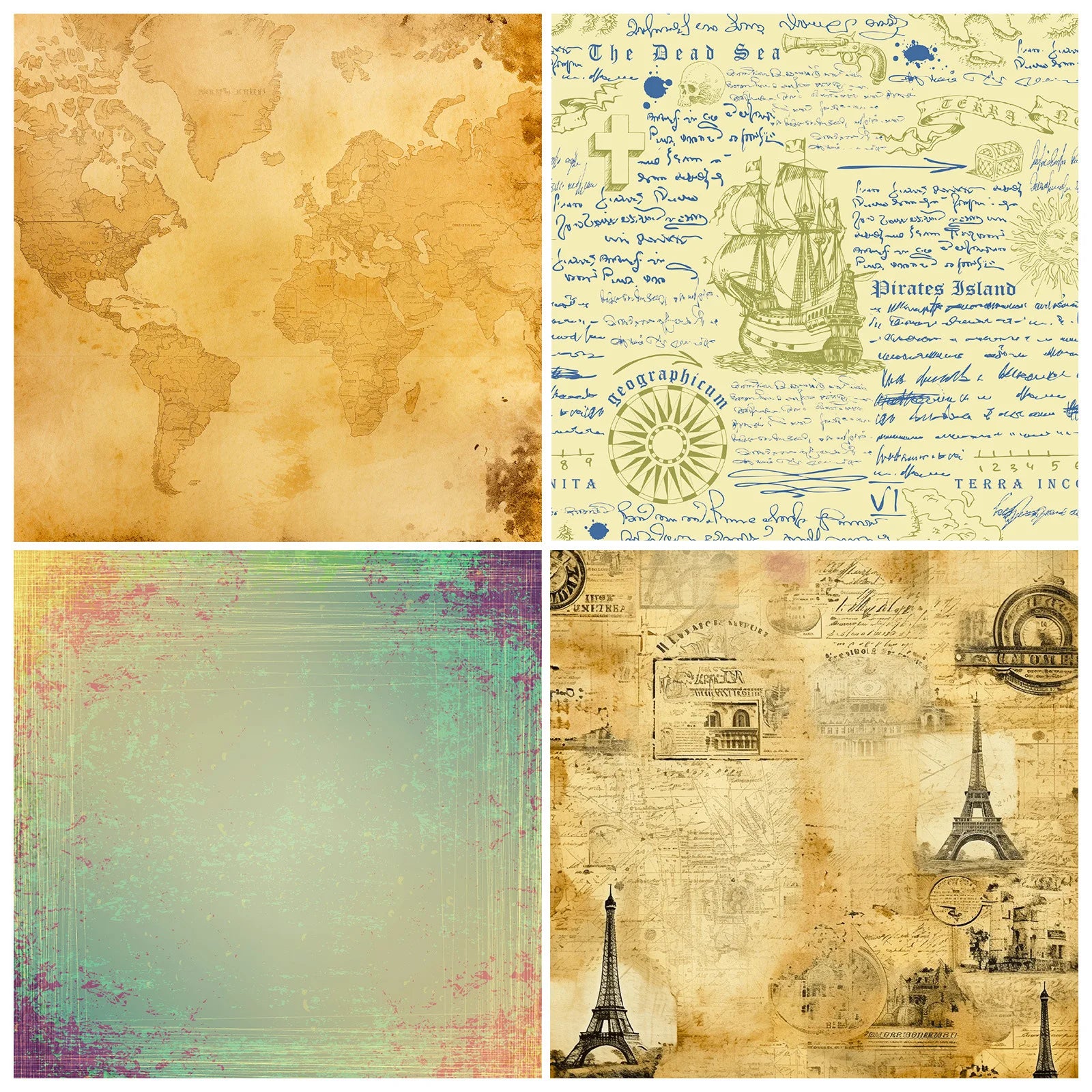 12 Sheet Scrapbooking Paper 15x15cm,  6x6in Scrapbooking Paper Acid-Free Cardstock Backgrounds Card for DIY Art Craft Decoration