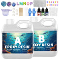 Fast Curing Clear Epoxy Resin Set 500ML - Bubble-Free for DIY Art & Gift Making