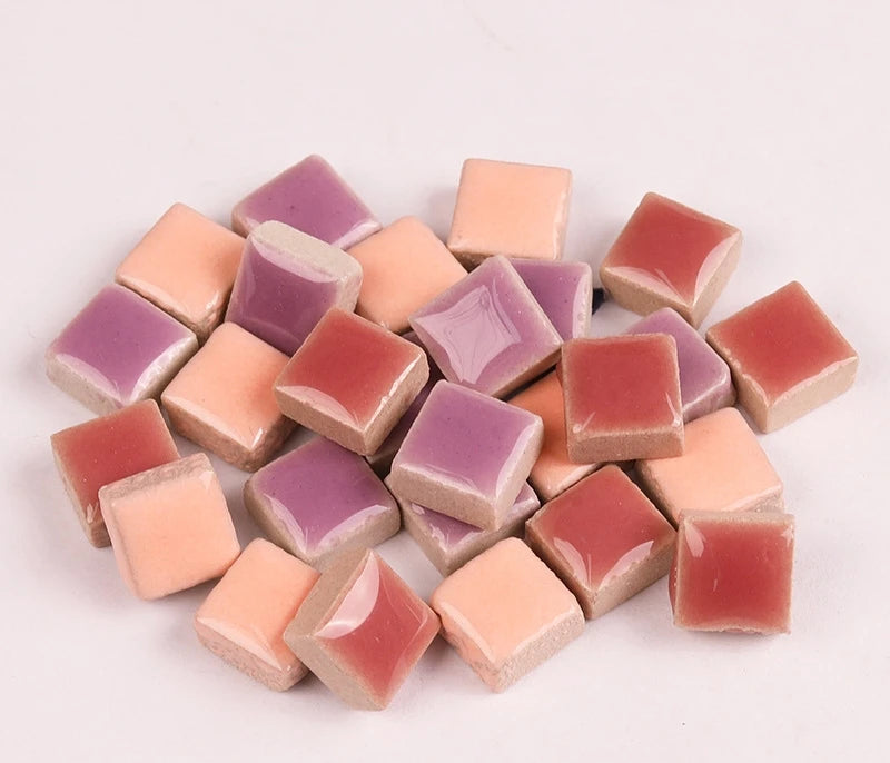 200g 1CM Mini Mosaic Tile Material DIY Ceramic Mosaic Tiles Stone Handmade Ornaments Tiles Wall Crafts Home Decoration