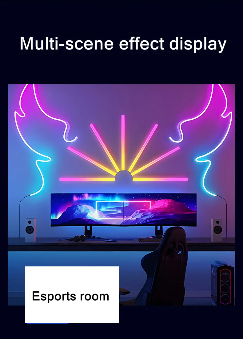 5V RGB Neon Strip Light 1M 2M 3M 5M USB Waterproof Flexible Ribbon Tape Neon Lights with Bluetooth Remote Control for Home Decor