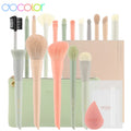 Docolor 17Pcs Makeup Brushes Set Eye Shadow Blush Powder Blending Foundation Cosmetic Brush  With Makeup Sponges And Bag
