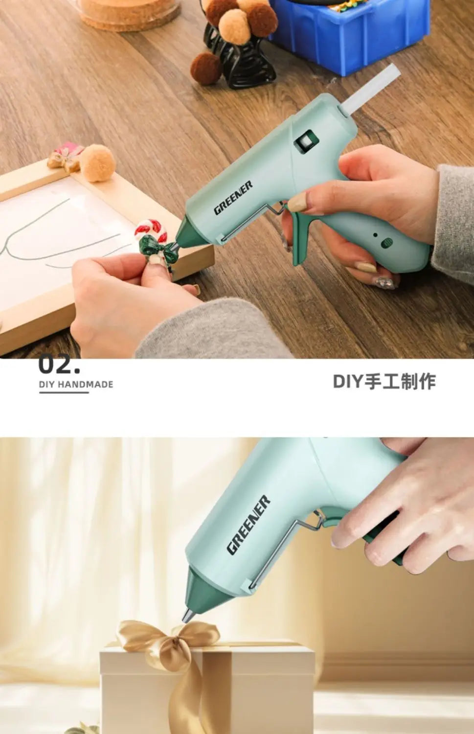 Hot Melt Glue Gun 7mm Glue Sticks Industrial DIY Electrothermal Glue Gun Heat Temperature Thermo Electric Gun Repair Tools 220V