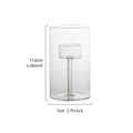 1PC, simple glass candlestick for home decoration. Made of transparent glass. Suitable for wedding and other table decorations.