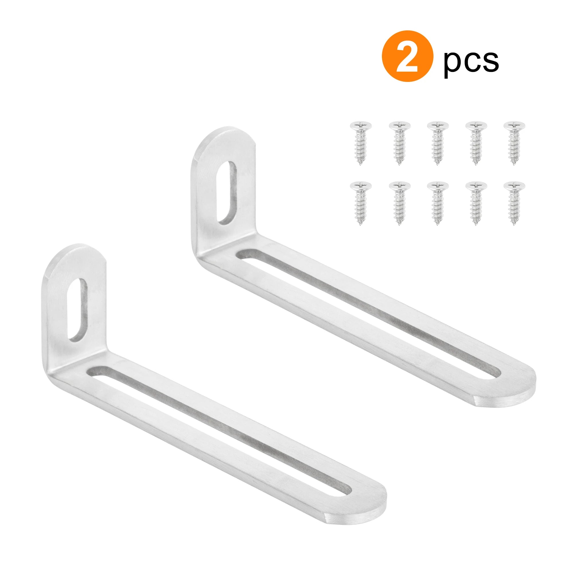 Stainless Steel Adjustable Corner Bracket Heavy Duty Metal 90 Degree L Shaped Angle Corner Braces for Wooden Shelf Furniture