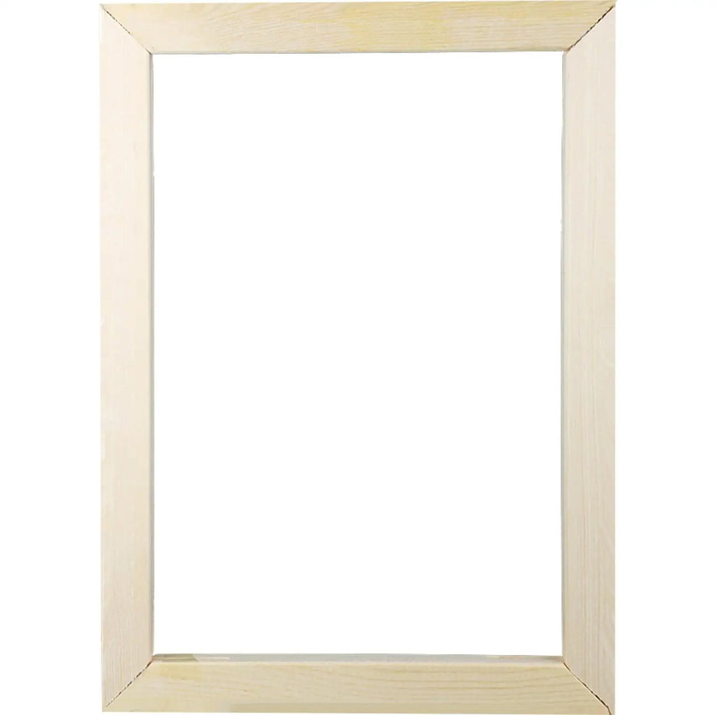 Painting Frame DIY Wall Hanging Photo Frame Decorative Wooden Hanging Frame with Adhesive for Canvas Paintings