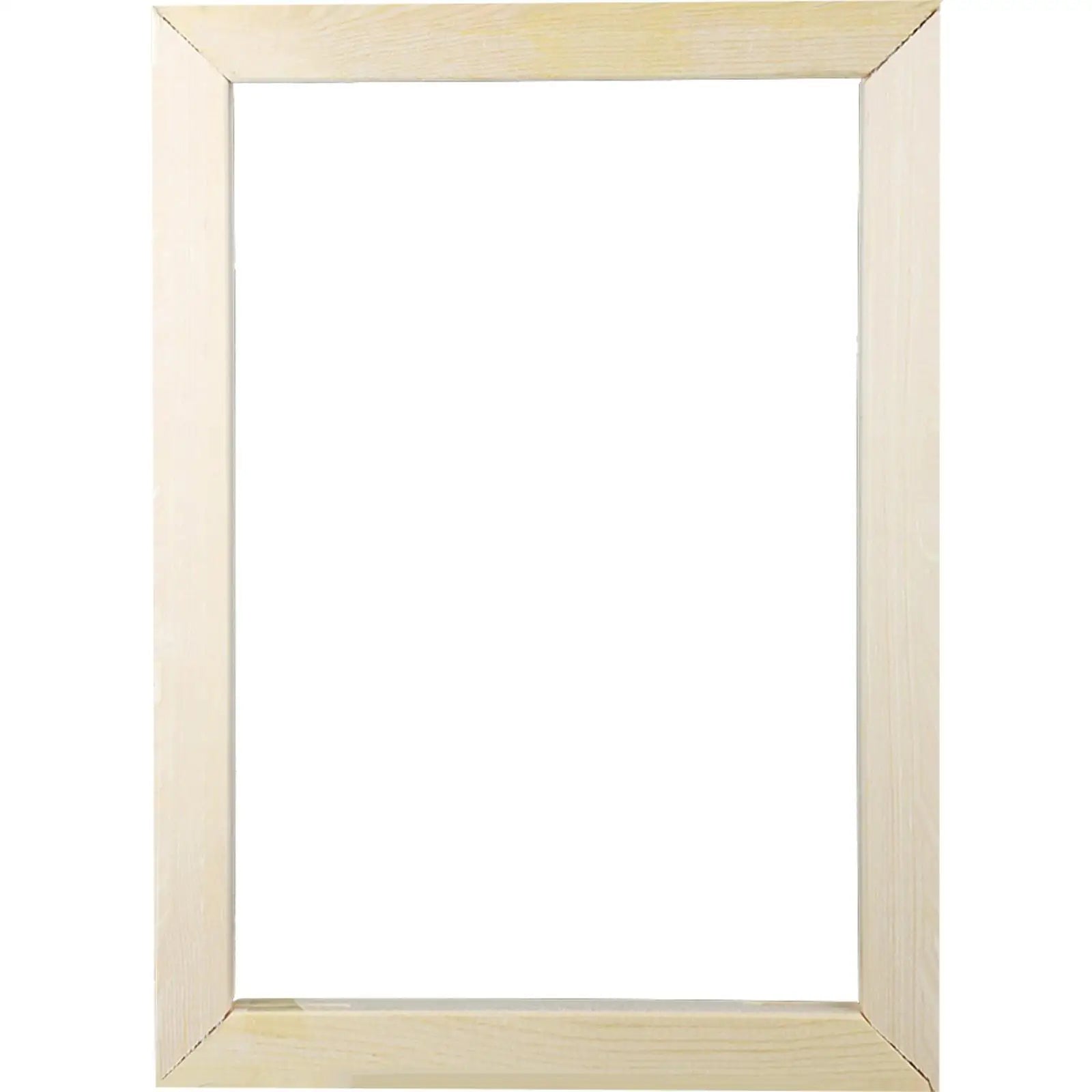 Painting Frame DIY Wall Hanging Photo Frame Decorative Wooden Hanging Frame with Adhesive for Canvas Paintings