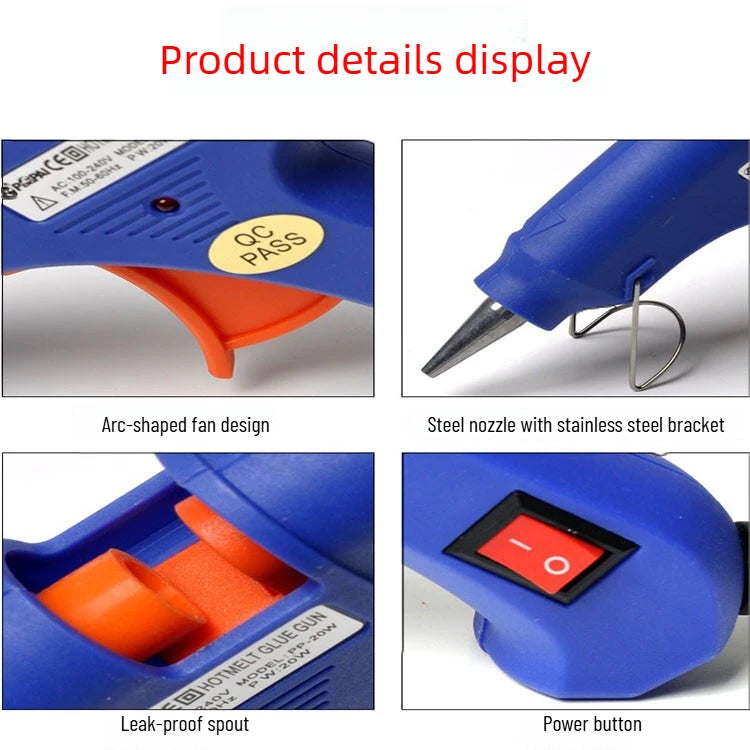 Silicone Gun Hot Melt Glue Gun With 7mm Hot Glue Gun Sticks Perfect For DIY Arts School Crafts Quick Home Repairs Repair Tool