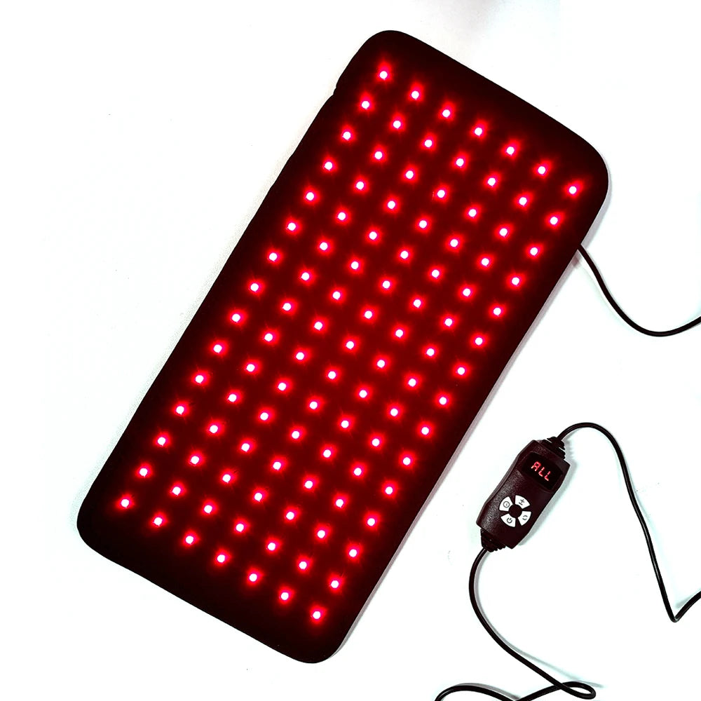 105 Leds Red Light Pad for Waist Leg Arm Knee Feet Pain Relief 660nm 850nm Near Infrared Light Wrap with Elastic Strap