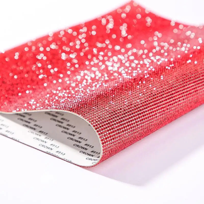 12x20cm Self Adhesive Rhinestone Sticker Tape DIY Decoration Diamond Sticker For Arts Crafts DIY Car Phone Clothes Decoration