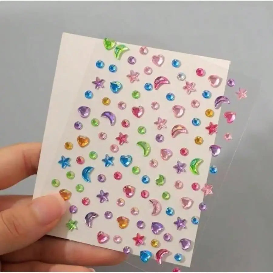 Gem Stickers –  Bling Rhinestone Jewels, 14 Colors Self-Adhesive Gems For Face, Body, Nails, Crafts, Festivals & Weddings