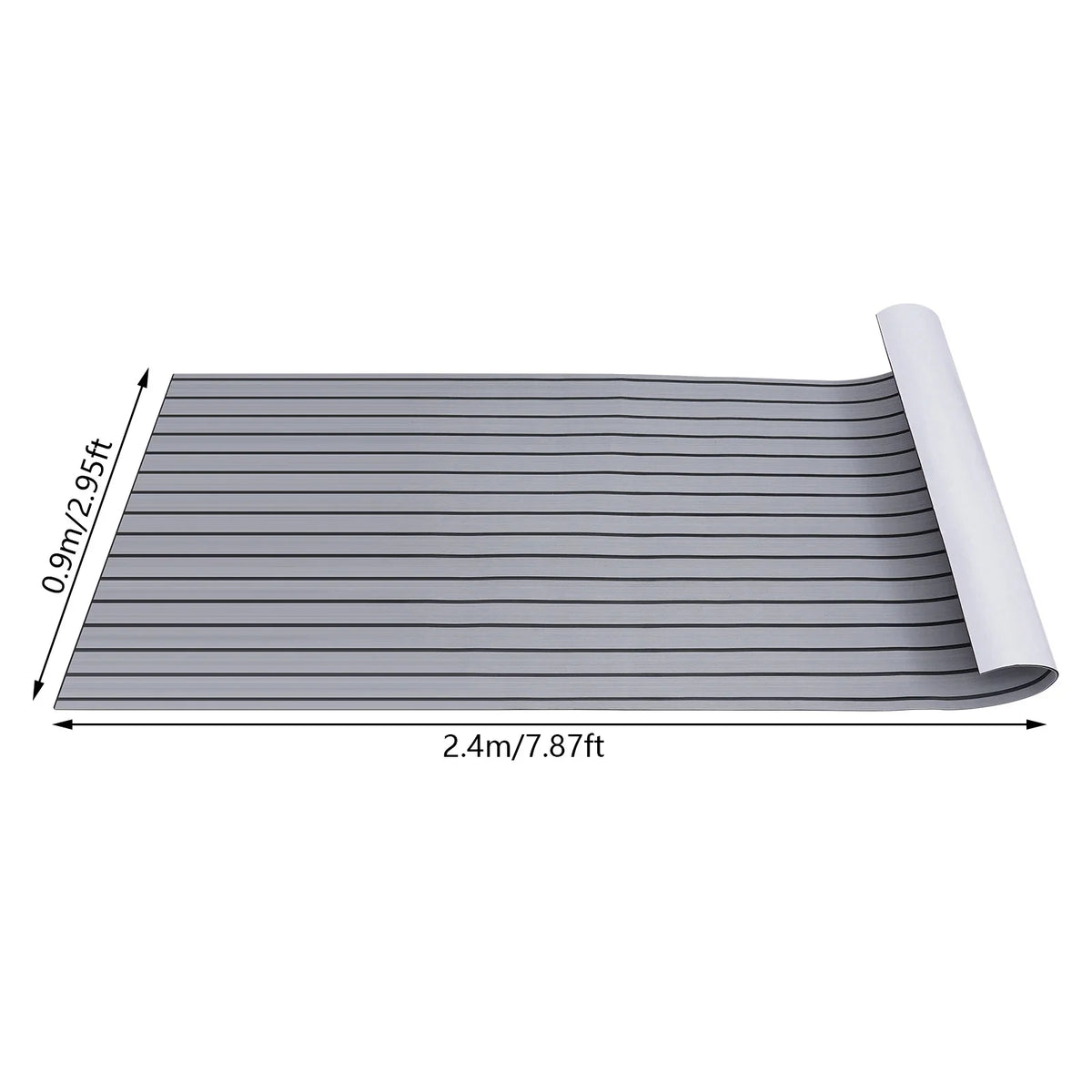 94.5"x 35.4" EVA Anti-slip Mat Foam Boat Decking Sheet Anti-Slip Self-Adhesive Deck Boat Flooring Mat Cuttable
