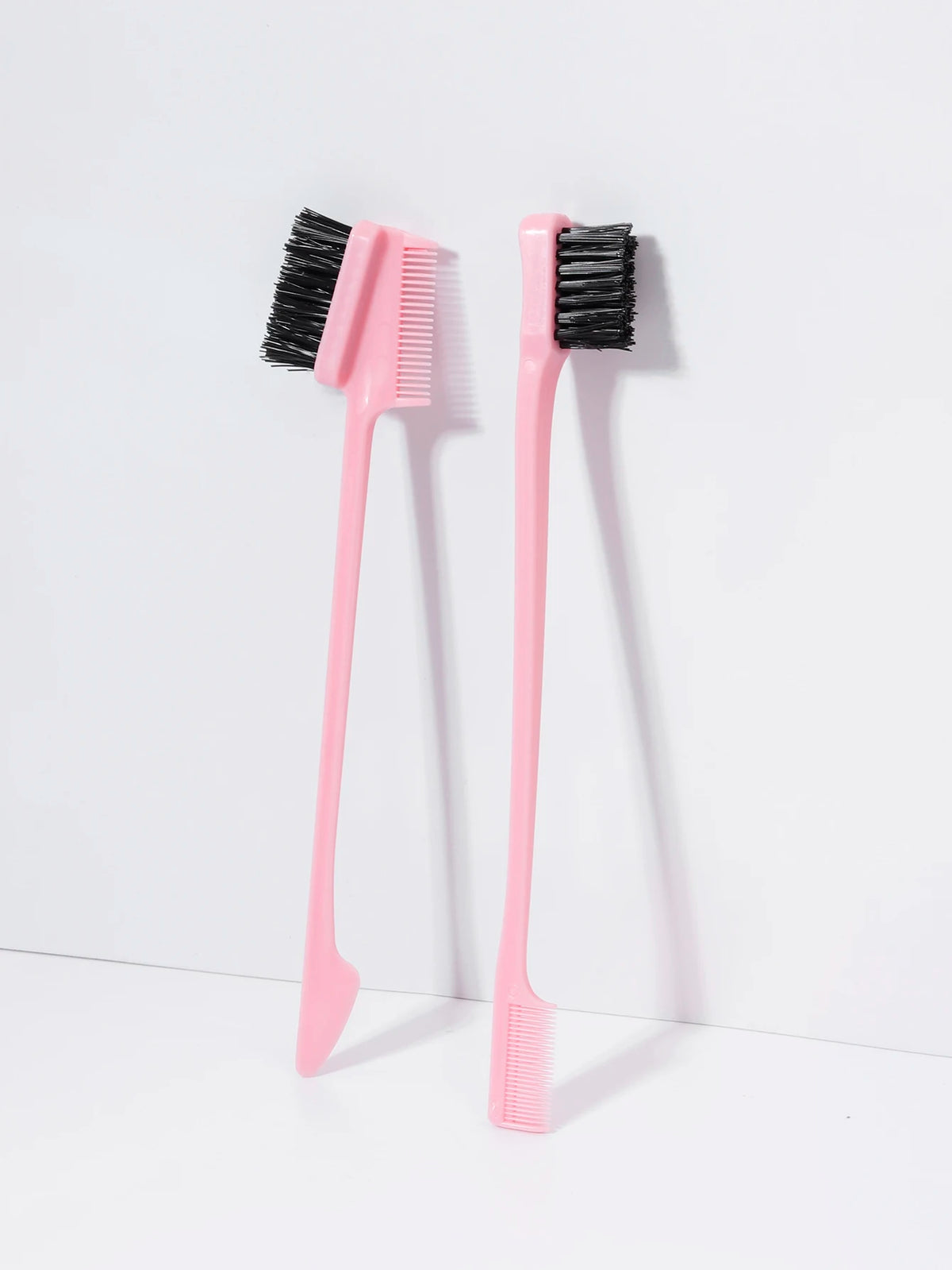 2pcs edge control brushes, suitable for hair edge and eyebrow styling in women,special for real hair wigs