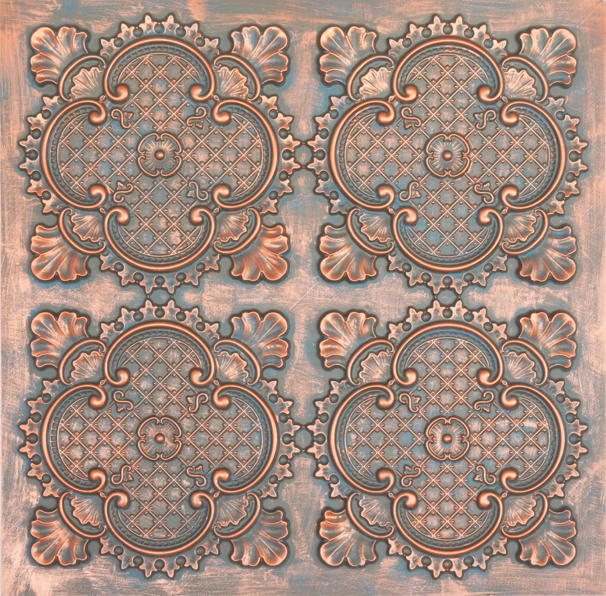 Embellished Ceiling Tiles PVC Faux Tin Painting Panel Wall Panel Interior Decor PL80 10pcs