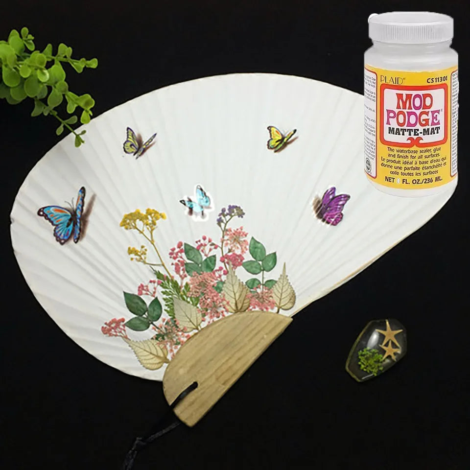 Mod Podge Fluid Glue for Painting Board Transfer Dried Flowers Collage Wood Work Matte/Gloss Finish USA Origin