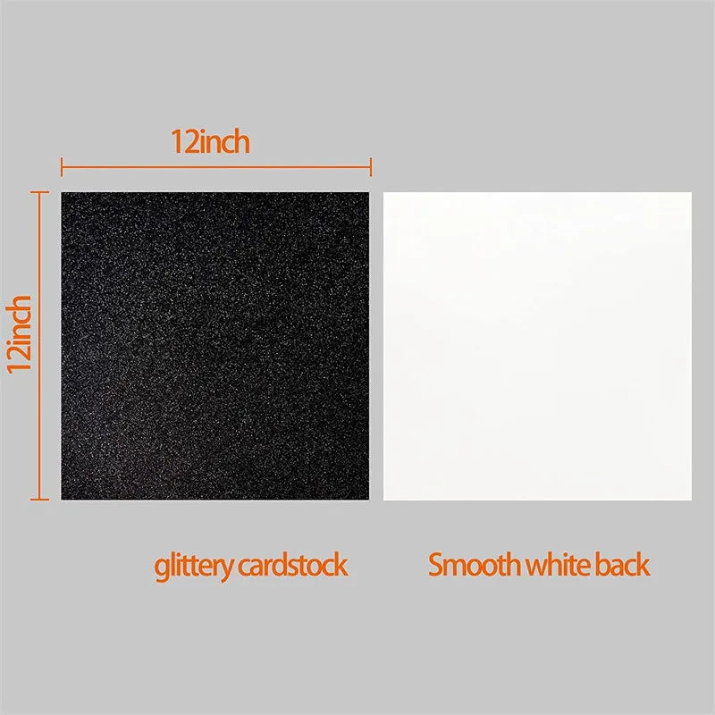 Glitter Cardstock Paper, Sparkly, Shinny Craft Paper, DIY Party, Graduation Decor, 10 Sheets