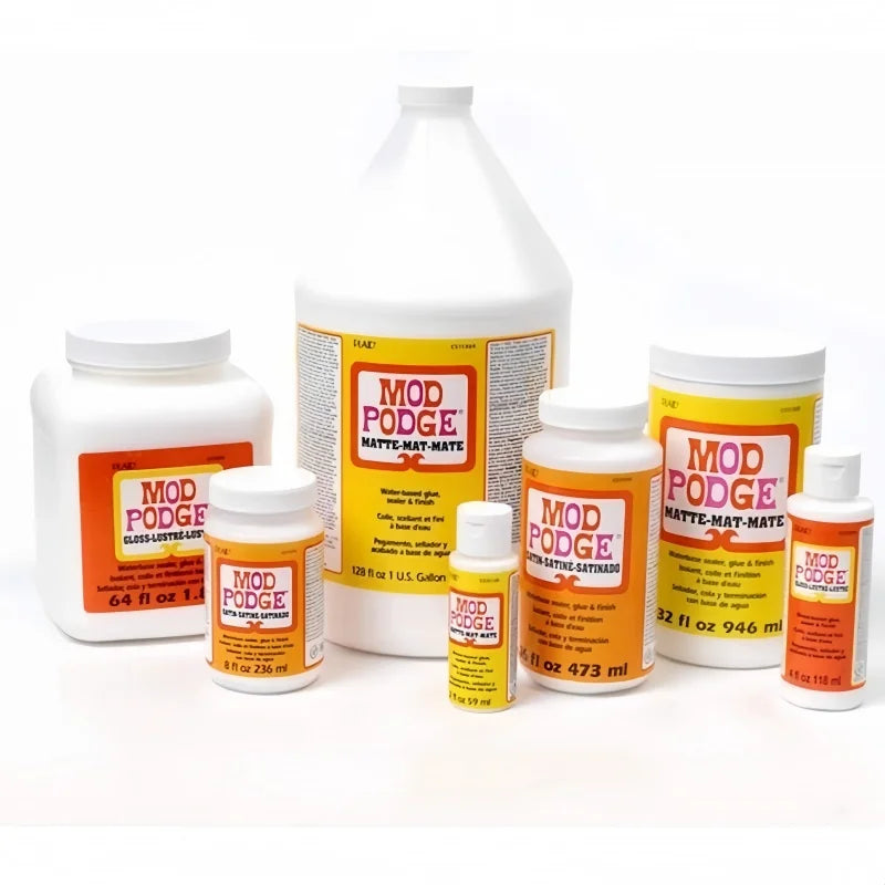 Mod Podge Matte Sealer Glue and Finish Quick Dry Easy Clean for Wood Paper Fabric & More Non-Toxic 2oz/4oz/8oz