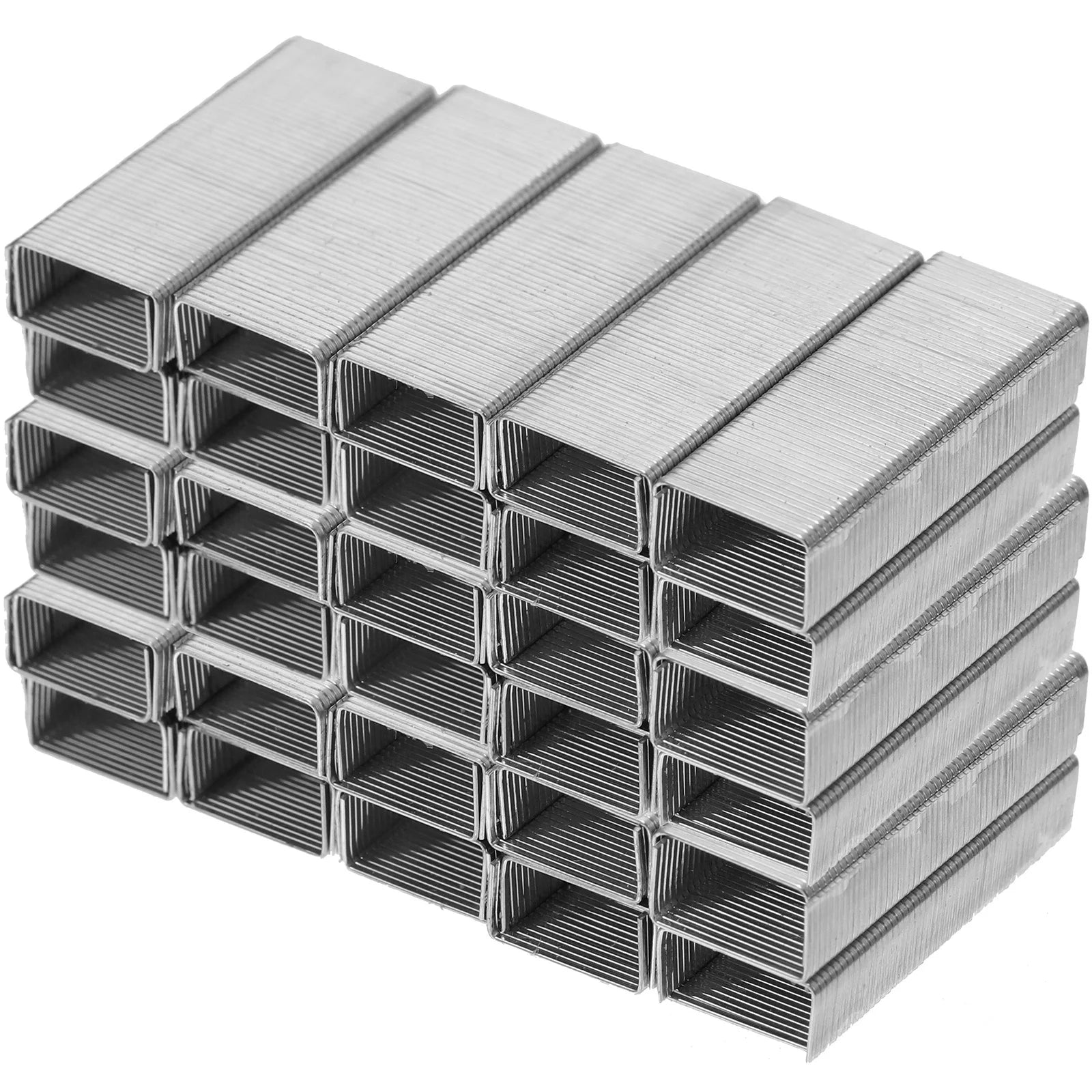 15 Boxes Household Paper Staples Compact Stapler Refills Reusable Metal Staples for Reports Assignments Fix Loose Leaf