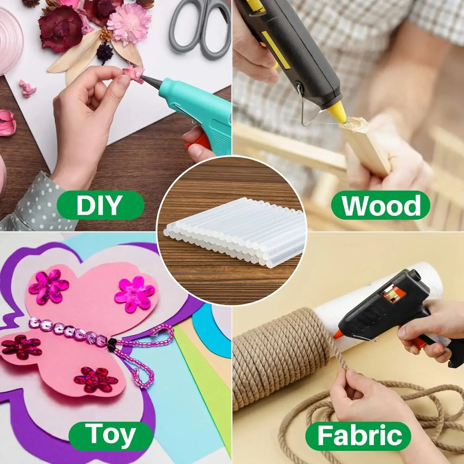 Strong Adhesive Transparent Hot Melt Glue Sticks for Electric Glue Gun DIY Craft Glue Stick Hand Repair Kits Tools Wholesale