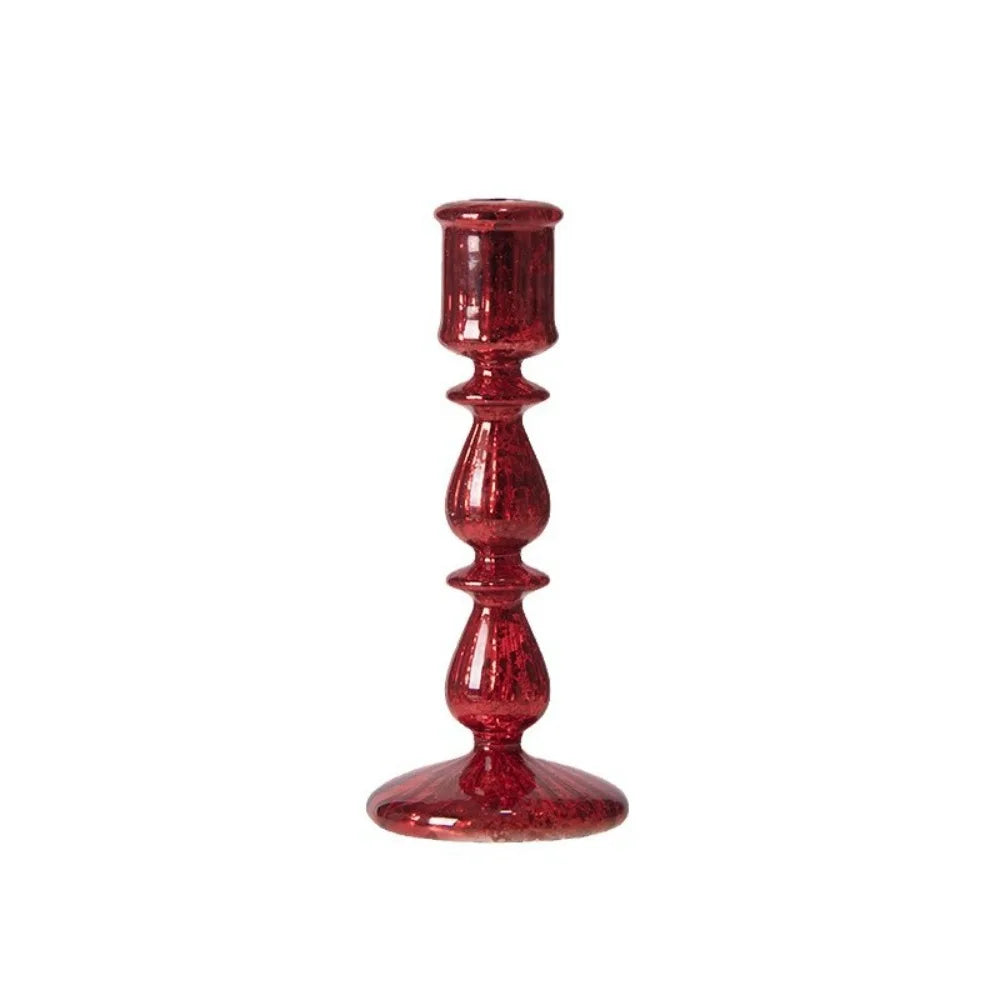 Vintage Glass Candle Holder Romantic Candlelight Dinner Decoration Wedding Table Centerpieces Accessories Home Decoration