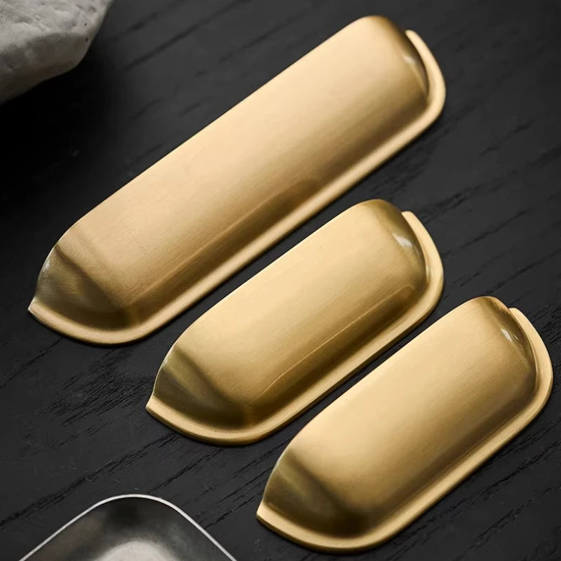 Bedroom Wardrobe Kitchen Drawer Shoe Cabinet Door Handle Gold Shell Shape Brass Handle Furniture Knob Handware Decorative Handle