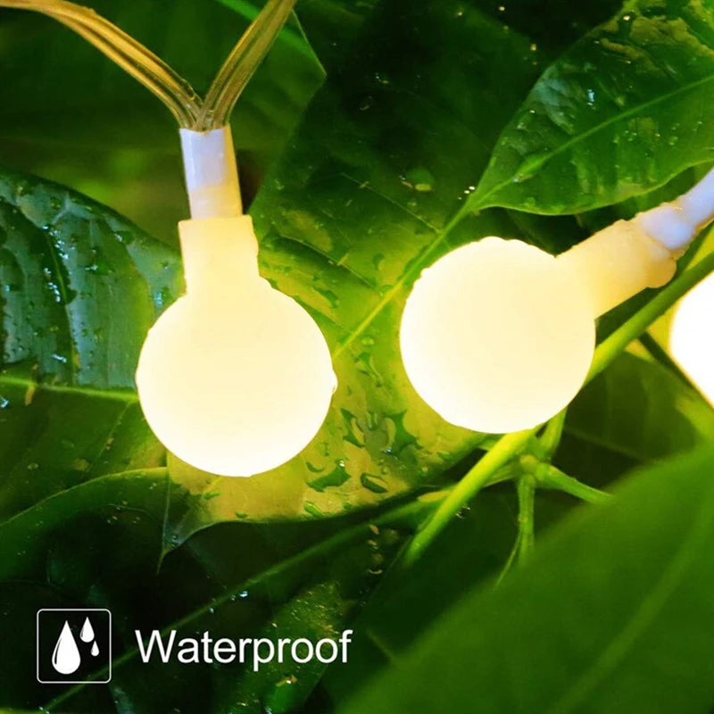 Globe String Fairy Lights usb 10m Multicoloured Festoon Lights Outdoor Colour 5V Hoilday Lighting Christmas Room Decoration