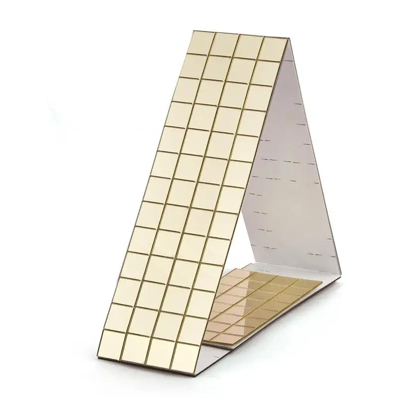 3D Self-Adhesive Real Glass Craft Mini Square Mirrors Mosaic Tiles Stickers Bathroom DIY Handmade Craft Home Decoration Making