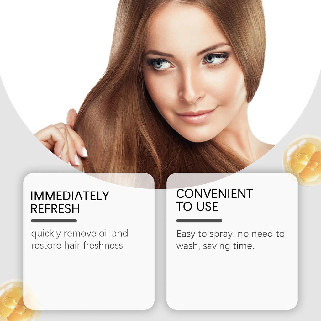 Hair Dry Shampoo Volumizing Refreshing Oil Control Non-irritating Scalp Smoothing Fresh Fragrance Long Lasting Shine Care Spray