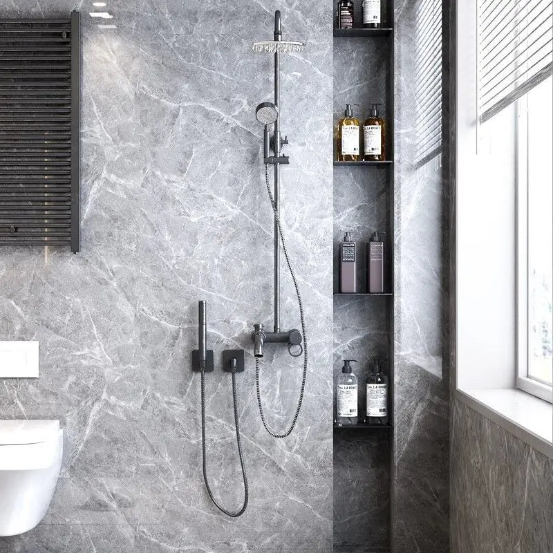 Wallpaper for Walls In Rolls Formaldehyde-free Bathroom Waterproof Sticker Toilet Wall Renovation Moisture-proof Wall Stickers