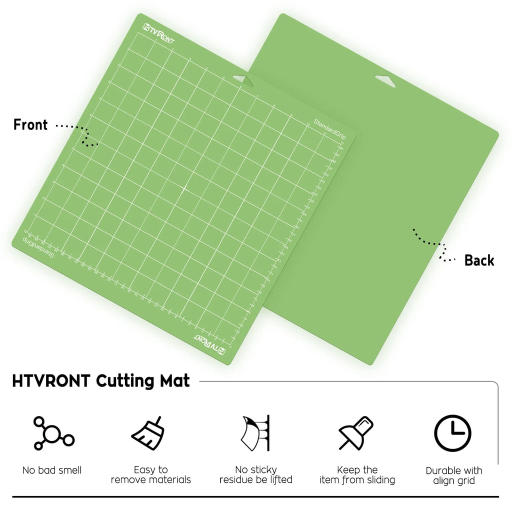 HTVRONT 6/3 Pack 12x12in Mixed Colors PVC Adhesive Cutting Mat Base Plate Tool Pad for Cricut Explore Air/Air2/Maker DIY Machine