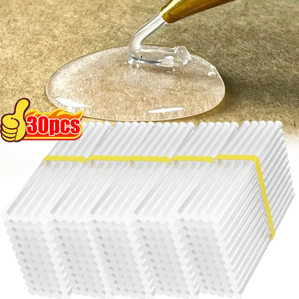 Hand DIY Hot Melt Glue Sticks Translucent Strong Viscosity Rods for Glue Gun High Temperature Resistant Hot Glue Repair Tools