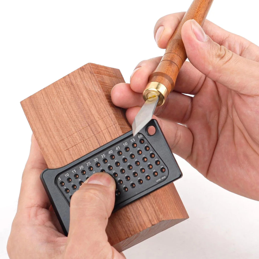 Wood Dual Bevel Carving Knife Tool, Precision Striking Knives with High Carbon Steel Blades for DIY Craft Sculpture Carpenter