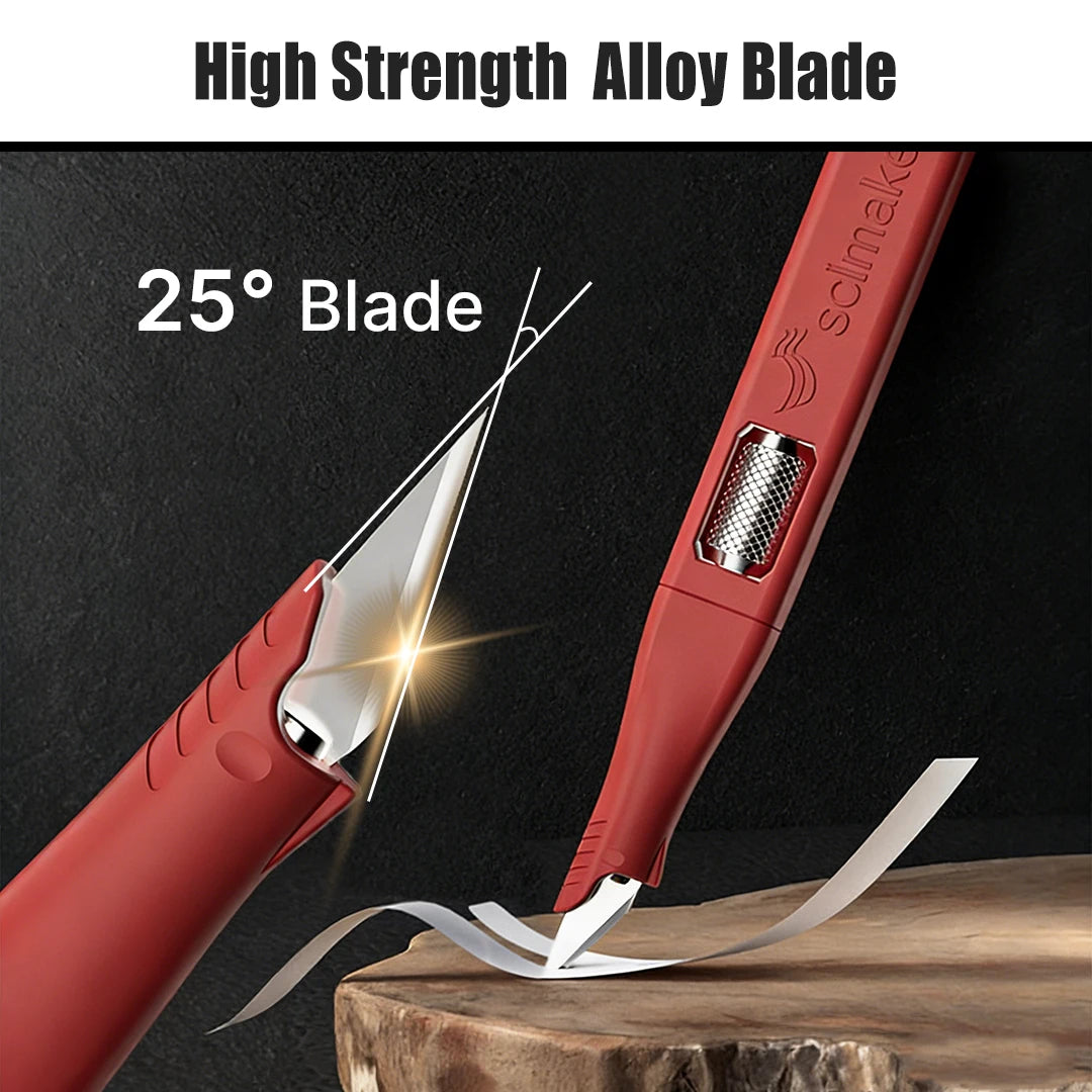 Scimaker  5-Blade Horseshoe Art Knife Precision Cutter for Scrapbook Card Paper Pottery DIY Projects