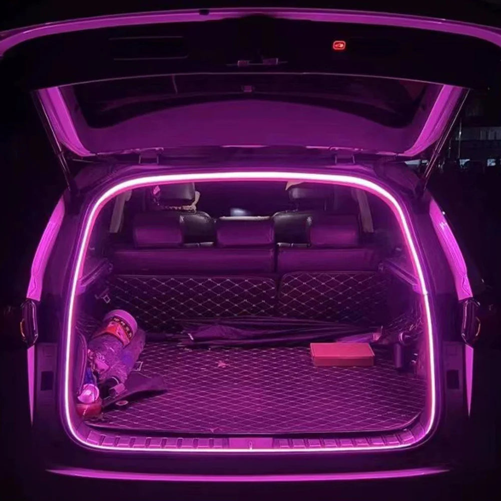LED Auto Sensor Tail Light Strip Self Adhesive Car Trunk Ambient Lighting Strip Atmosphere Light Strip for Truck Trunk Decor