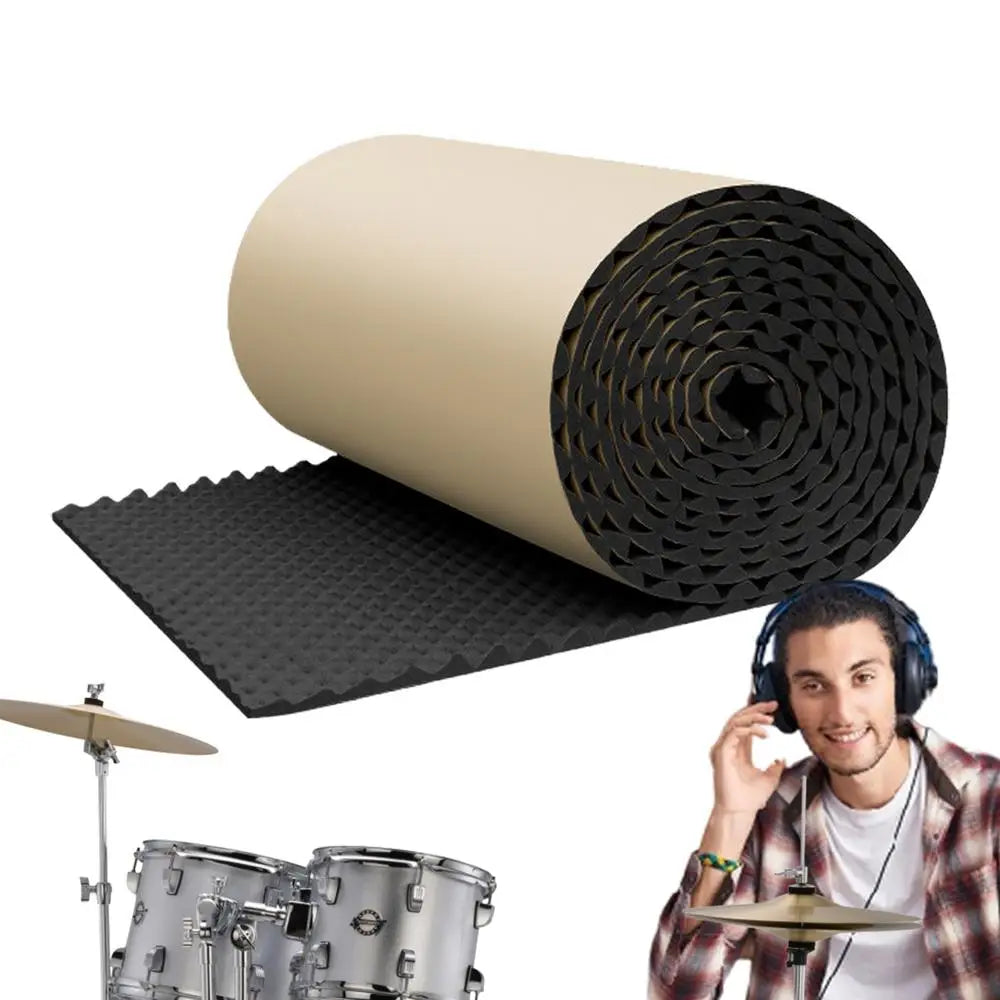 1Pc 50x200cm Acoustic Foam Self-adhesive Egg Sound Insulation Panels High Density for recording studio ktv wall silencer