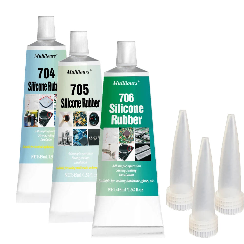 Silicone Industrial Adhesive 704/705/706 Electronic Sealant Components Lithium LED Insulation Waterproof Sealing Silicone Rubber