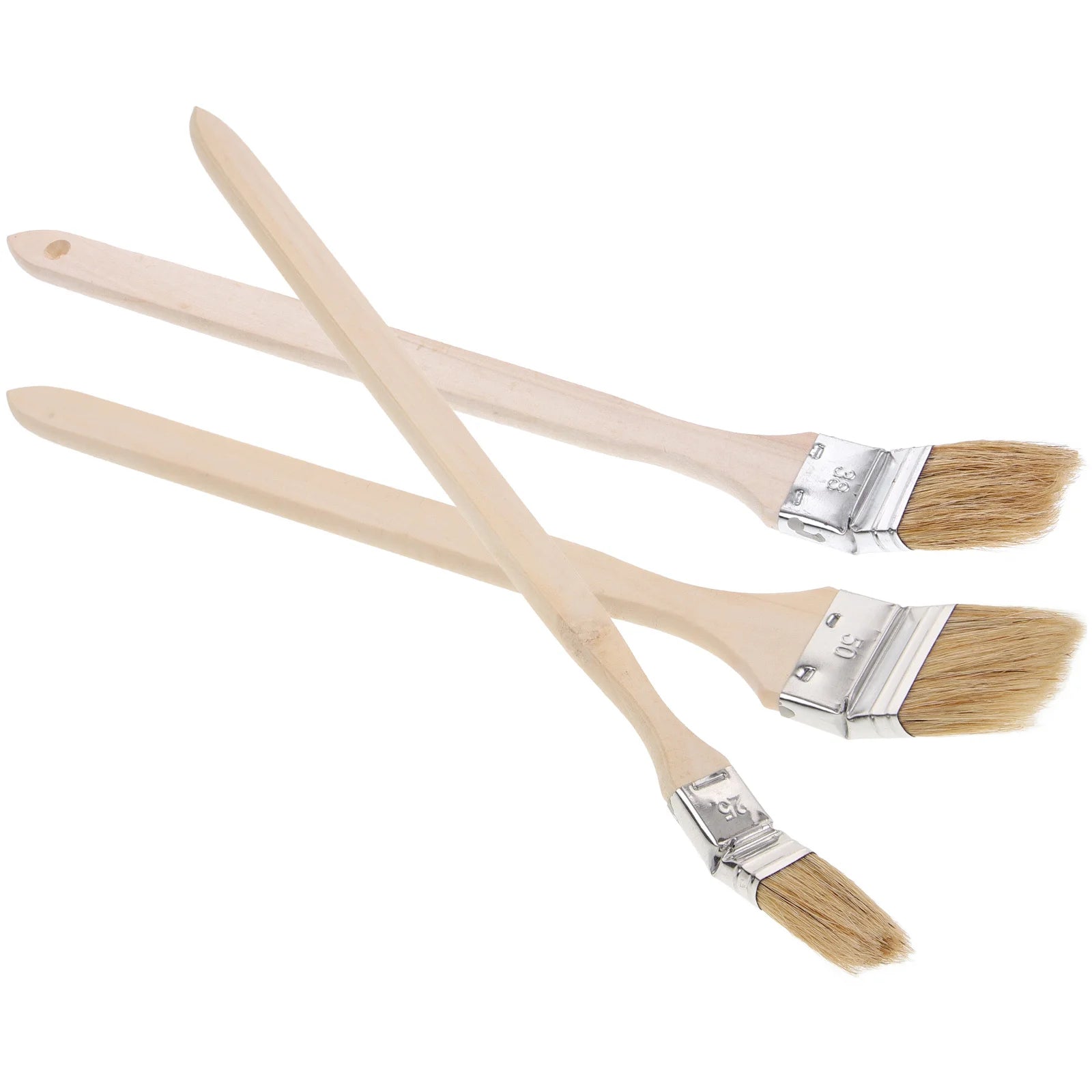 3pcs Bent Paint Brush 2.5/3.5/5 Inch Soft Bristle Wall Painting Tool For Wood Metal Furniture Reusable Paint Brushes