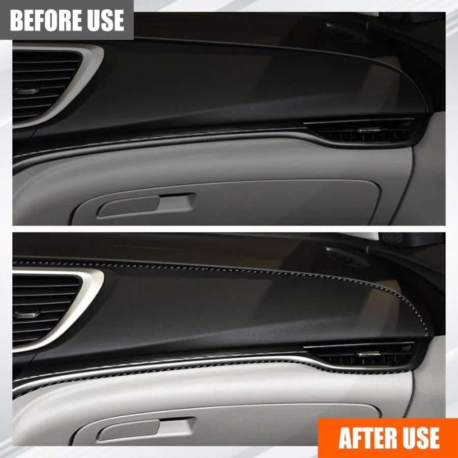 Car Interior Moulding Trim Strips 33Ft/10M Universal Electroplating Decoration Filler Insert Strips for Dashboard Styling DIY F