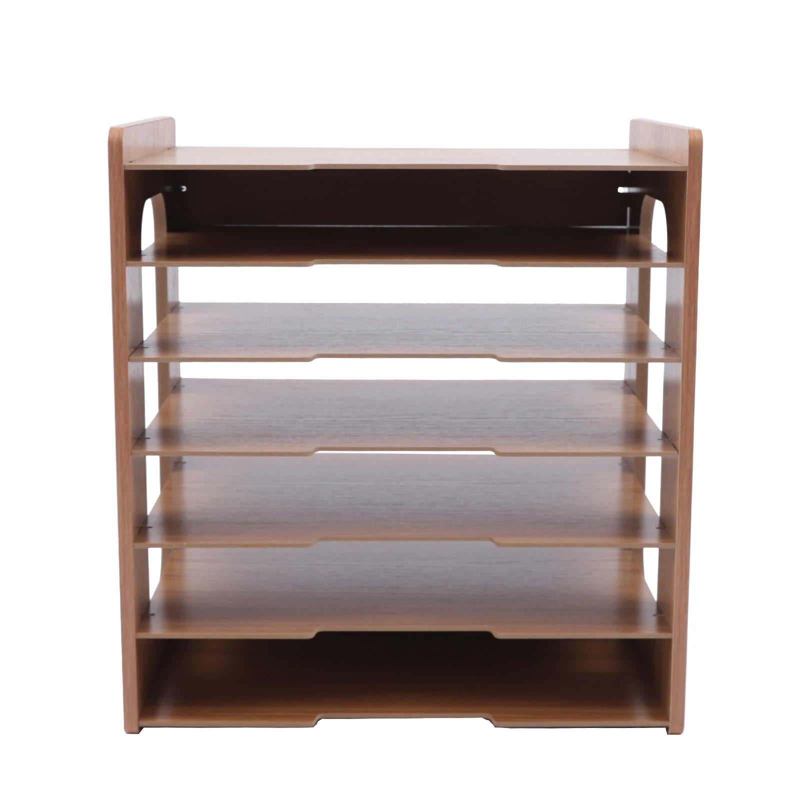 7Tier High-density Board Widen Wood Office Paper Organizer For Desk Desktop File Holder Desk Letter Tray & A4 Paper Sorter
