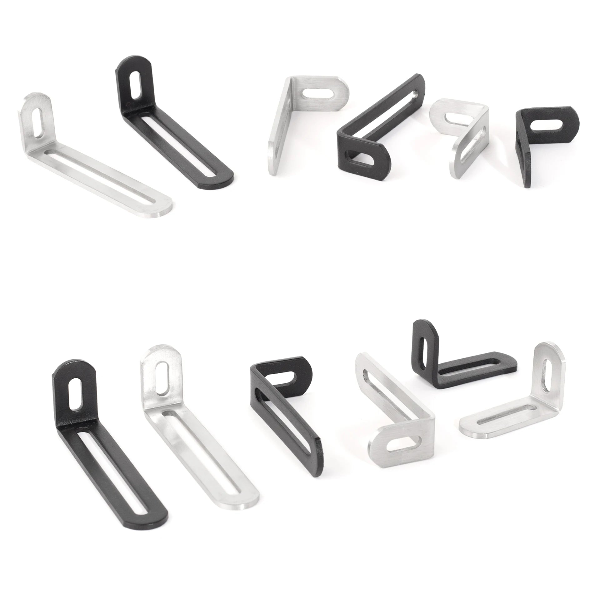 Stainless Steel Adjustable Corner Bracket Heavy Duty Metal 90 Degree L Shaped Angle Corner Braces for Wooden Shelf Furniture