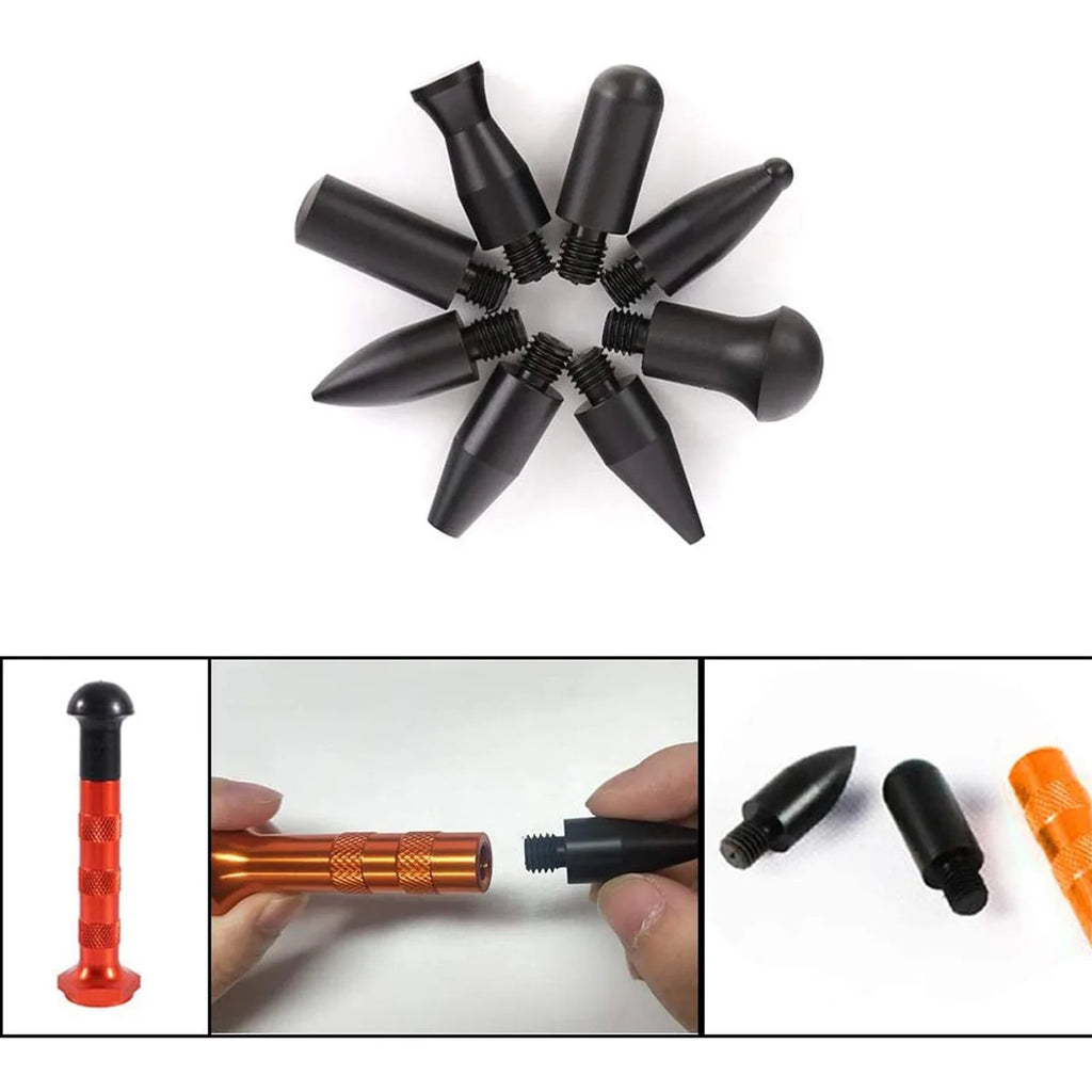 Car Dent Repair Tool Glue Gun Paintless Sheet Metal 2 in 1 T-bar Dent Repair Kit Auto Dent Remover Suction Auto Dent Puller Tool