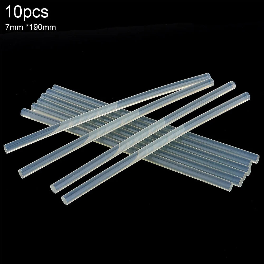 7mm / 11mm 5-100pcs/lot Transparent Hot-melt Gun Glue Sticks for Heat Pistol Gun Adhesive DIY Tools Repair Alloy Accessories
