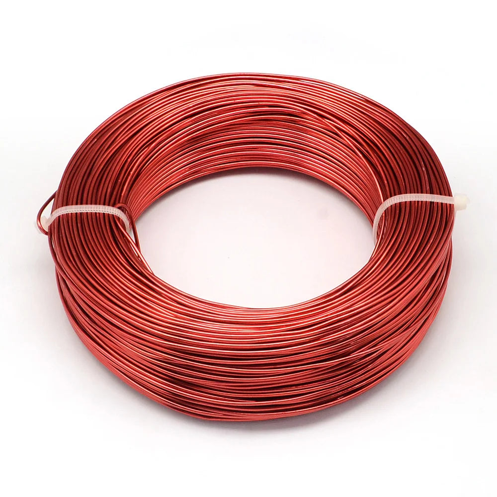 PandaHall 0.6-2.0mm Anodized Aluminum Wire 10 Sizes , Colorful Bendable Craft Wire for Jewelry Making, DIY Model Beading