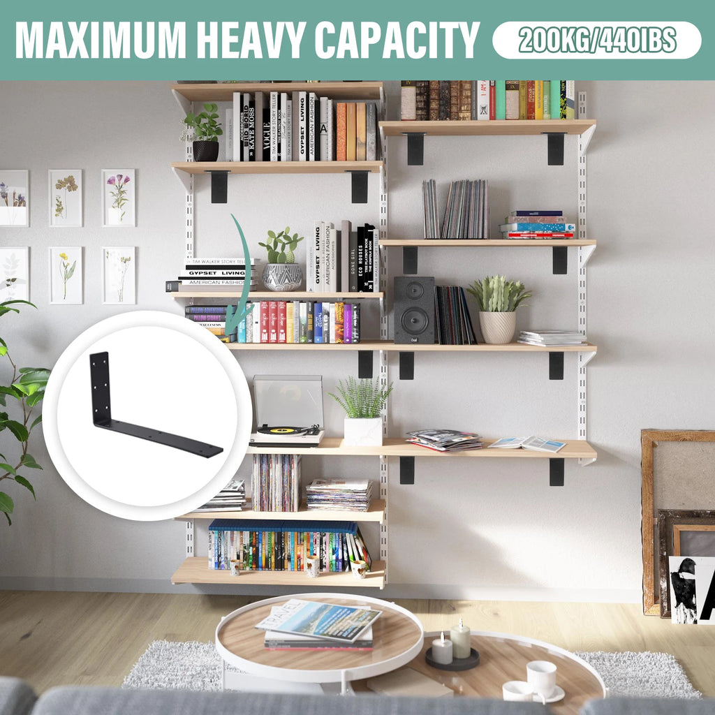 Countertop Support Brackets 12 Inch Heavy Duty Counter Top L Brackets 4 Pieces Metal Mantel Corbels for Wood Quartz Granite