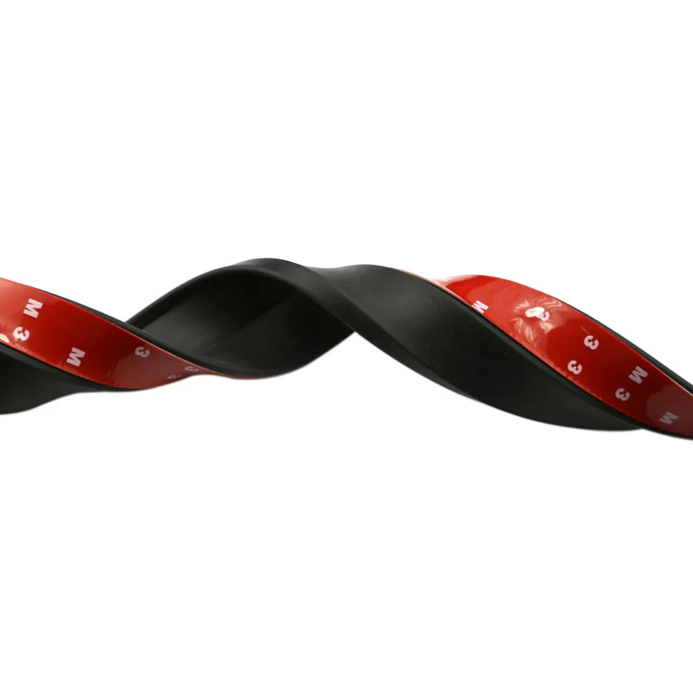Universal Car Front Bumper Lip Splitter Spoiler Rubber Skirt Protector BodyTrim Bumper Lip Strip Car Side Lip Exterior Mouldings